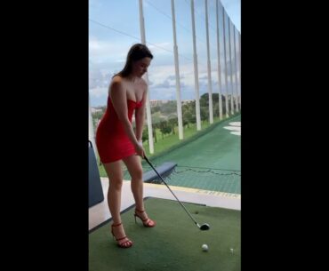 Very smooth 👏🔥🙌 ❤️❤️ #golf #shorts #golfgirl      | GOLF#SHORT