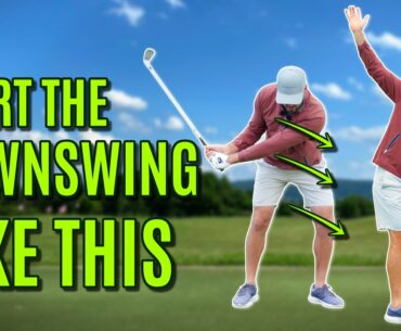 GOLF: Start the Downswing CORRECTLY | What GOOD Golfers DO When They Swing