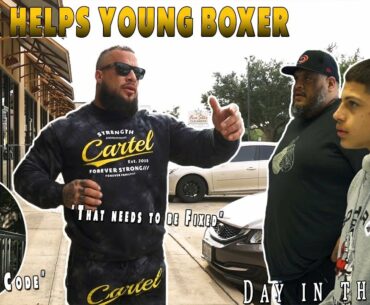 JOEY STAX HELPS OUT YOUNG BOXER!! | I'll Show You How To Hit Back | Day in the Life of Joey Stax