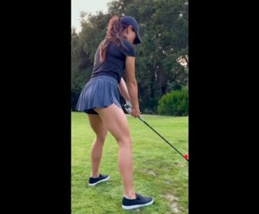 Very nice golf swing you have there ❤️❤️ #golf #shorts #golfgirl      | GOLF#SHORT