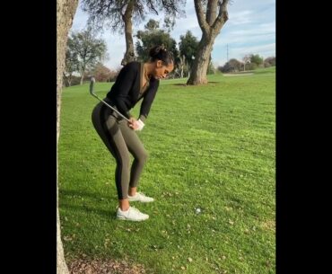 Swing is looking so good 🔥 ❤️❤️ #golf #shorts #golfgirl      | GOLF#SHORT