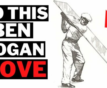 Ben Hogan Pane Of Glass Drill - Develop Effortlessly Straight Golf Shots