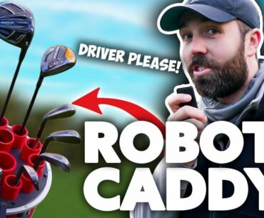 Playing Golf with a ROBOT Caddy (it works!)