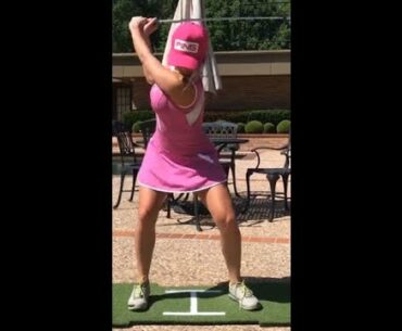 Hip action through impact is perfection ❤️❤️ #golf #shorts #golfgirl      | GOLF#SHORT