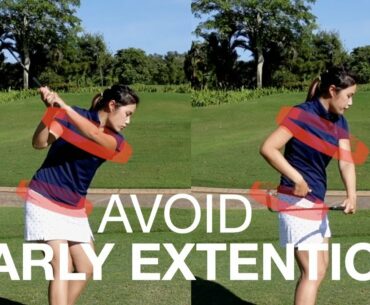 Avoid Early Extension - Golf with Michele Low