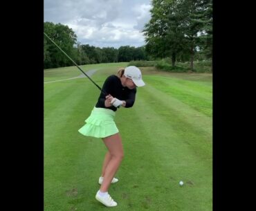 Best swing from start to finish.  ❤️❤️ #golf #shorts #golfgirl      | GOLF#SHORT