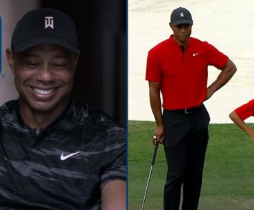 Tiger Woods reacts to Charlie & Tiger: Mannerisms video