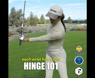 MORE PARS #shorts NEW TO GOLF TIP: HINGE 101 (each wrist plays a key role)