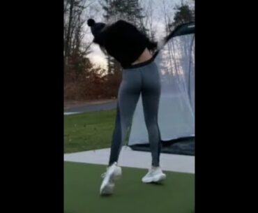 One of my favorite swings 🔥 ❤️❤️ #golf #shorts #golfgirl      | GOLF#SHORT