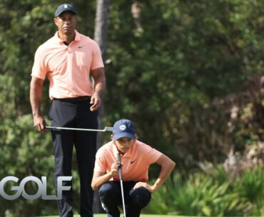 Tiger Woods, Charlie Woods open PNC Championship 2021 with birdie | Golf Channel