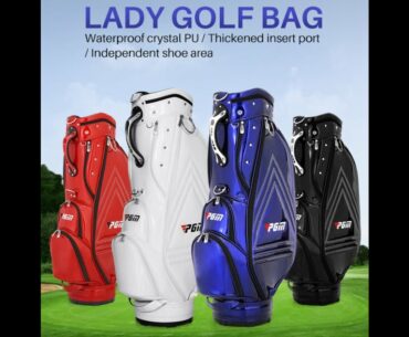 PGM Wholesale 5 Divider 14 Way Ladies Golf Cart Bag Blank Custom Waterproof Golf Bag QB085