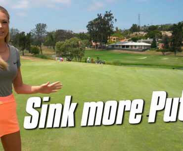 HOW TO READ GREENS WITH CLAIRE AT LA COSTA GOLF COURSE.