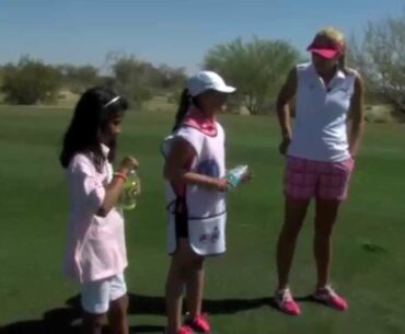 Lexi Thompson hangs with Girls Golf Members