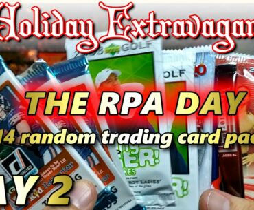Day 2 | 2021 Holiday Extravaganza | The Day We Pull a Sick RPA -Opening 14 Random Trading Card Packs