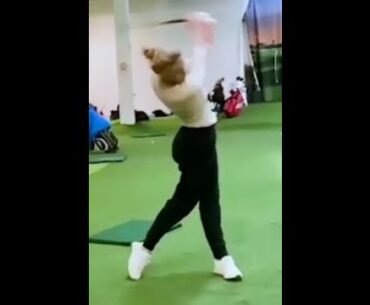 Who else does speed training🙋‍♂️❤️❤️ #golf #shorts #golfgirl      | GOLF#SHORT