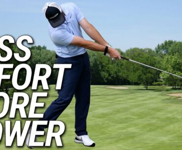 Less Effort Golf Swing For Greater Distance