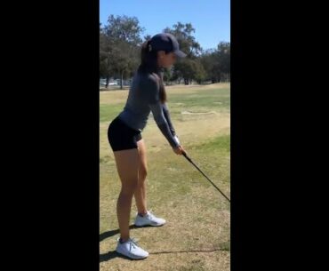 nice swing, golf swing beauty ladies ❤️❤️ #golf #shorts #golfgirl      | GOLF#SHORT