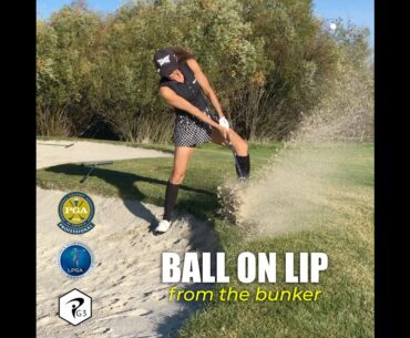 MORE PARS #shorts GOLF TIP: BALL NEAR THE LIP (get out in 1 - not 10)