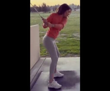 Step by step 💯 Nice shot 👏 ❤️❤️ #golf #shorts #golfgirl      | GOLF#SHORT