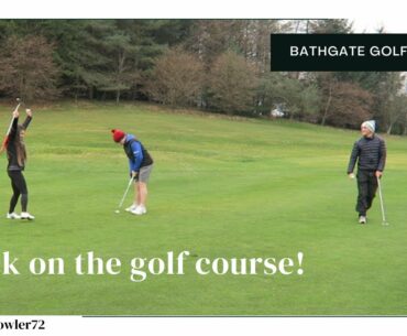 Getting back out on the course! | Play golf with me at Bathgate Golf Club during the winter
