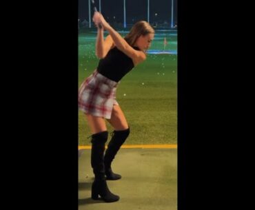 What type of shot would you call this?  ❤️❤️ #golf #shorts #golfgirl      | GOLF#SHORT