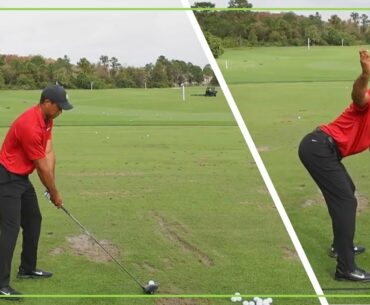 Tiger Woods Comeback Full Range Session | Warm Up Swings