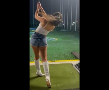 Best swing from start to finish ❤️❤️ #golf #shorts #golfgirl      | GOLF#SHORT