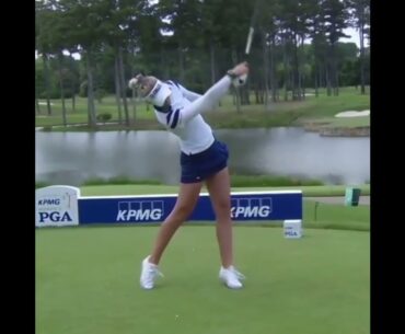 Nelly Korda slow motion golf swing motivation! #golf, #bestgolf , #golfswing , #alloverthegolf