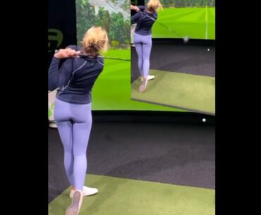 Swing is 🔥🔥🔥 ❤️❤️ #golf #shorts #golfgirl      | GOLF#SHORT