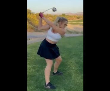 Nice swing ❤️ ❤️❤️ #golf #shorts #golfgirl      | GOLF#SHORT