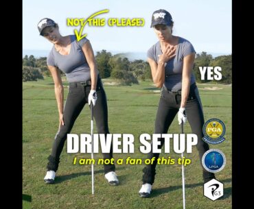 MORE PARS #shorts GOLF TIP: DRIVER SETUP (I’m not a fan of this popular tip)