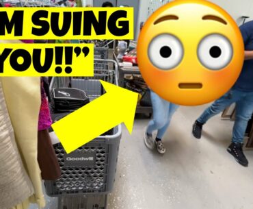 Goodwill Worker Threatens To Sue Me