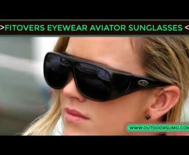 Fitovers Eyewear Aviator Sunglasses High performance Crystal Nylon flexible frame by Jonathan Paul
