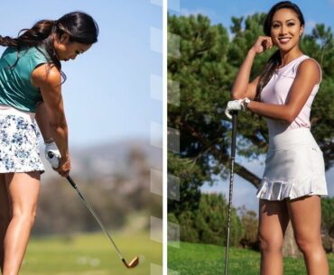 Girl golf trick shots: Tisha Alyn golf swing compilations | Golf Channel 2022