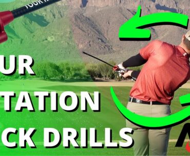 ROTATE With These Golf Swing Drills | Tour Rotation Stick Training Aid