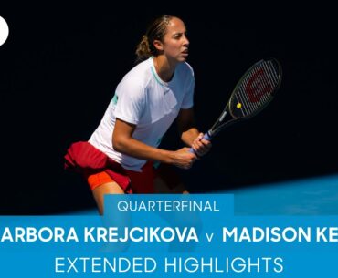 Barbora Krejcikova v Madison Keys Extended Highlights (QF) | Australian Open 2022