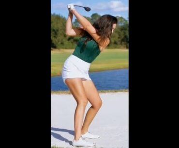 That’s not an easy one . Great shot ❤️❤️ #golf #shorts #golfgirl      | GOLF#SHORT