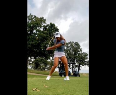 🔥 power girl driver golf swing ❤️❤️ #golf #shorts #golfgirl      | GOLF#SHORT