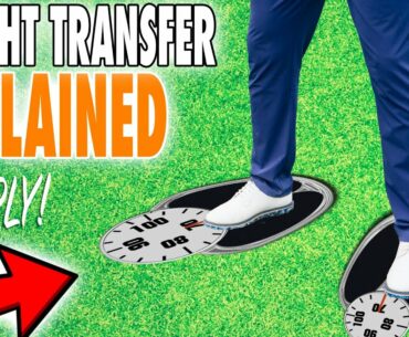 How To TRANSFER Your WEIGHT In The Golf Swing - Irons & Driver