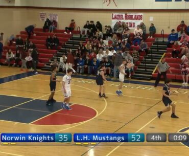 WPIAL Boys High School Basketball Norwin at Laurel Highlands 1/21/22