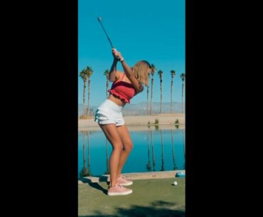 desert range sesh 🌴 ❤️❤️ #golf #shorts #golfgirl      | GOLF#SHORT