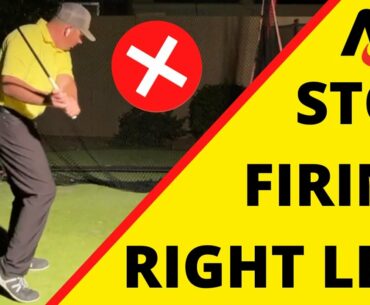 Stop Firing Right Leg In The Golf Swing W/ This Simple Drill