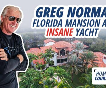 Legendary Golfer Greg Norman's Florida Mansion & Insane Yacht | Home Course w/ PGA Memes