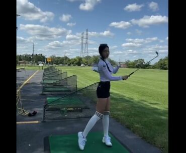 That is a great golf swing! #golf #short #golfbabes #golfgirl #girlthatgolf #golfqueen