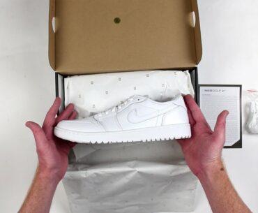 Nike Air Jordan 1 Low G Spikeless Golf Shoes - Unboxing | GolfLocker.com