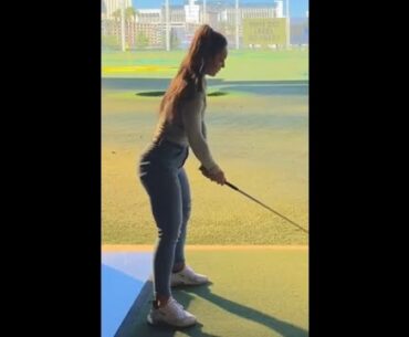 Baby fades at  top golf ❤️❤️ #golf #shorts #golfgirl      | GOLF#SHORT