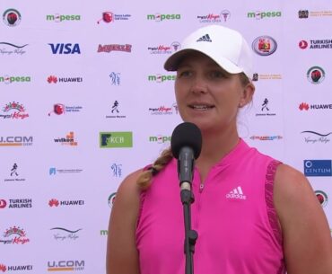 Linnea Strom 2022 Magical Kenya Ladies Open Saturday Flash Interview Ladies European Tour