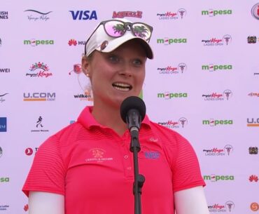 Sophie Hausmann 2022 Magical Kenya Ladies Open Saturday Flash Interview Ladies European Tour