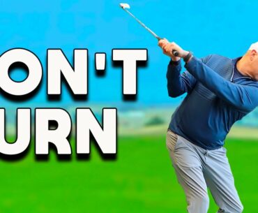 Don't TURN your SHOULDERS in the golf swing