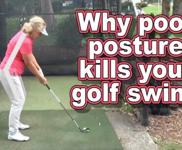 Why poor posture kills your golf swing . Live Lesson